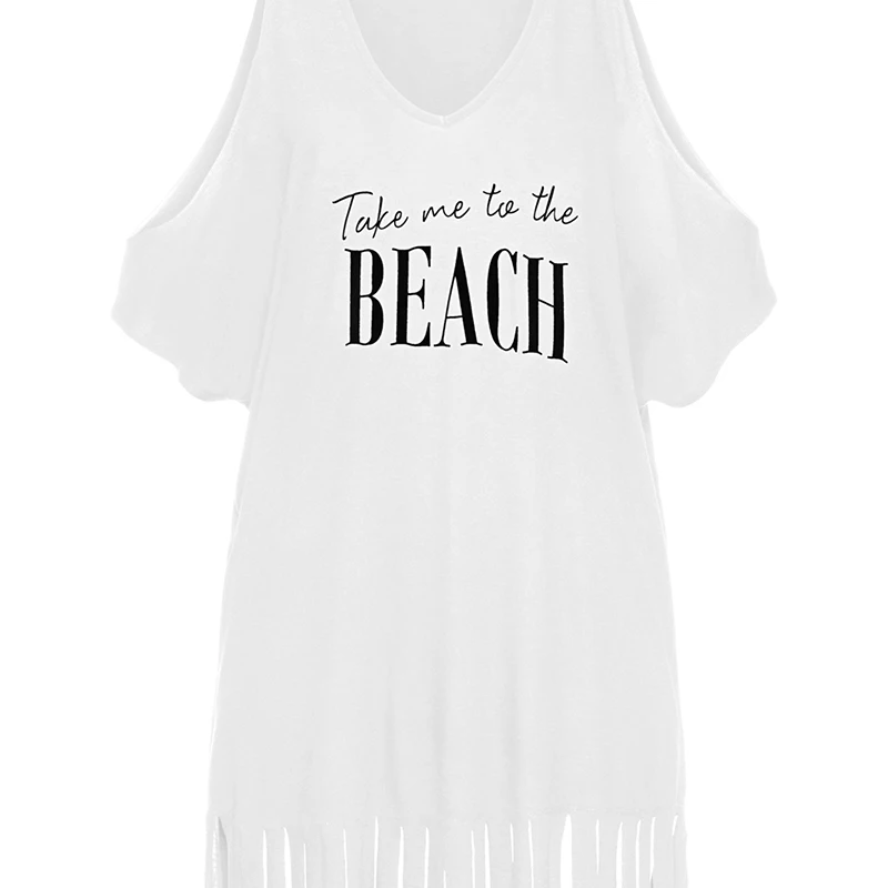 Новый Пляжный наряд кафтан на пляж Дамская рубашка сексуальное пляжное платье