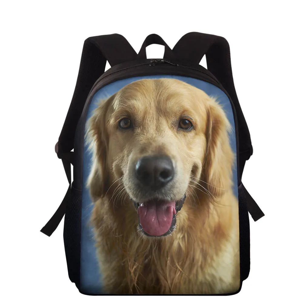 Children's Cartoon Cartoon Dog Puppy Backpack For Girls Pug Golden Retriever boys pattern bag Kindergarten Schoolbag Cute