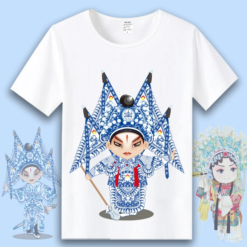 Классические футболки в китайском стиле для женщин и мужчин повседневные с