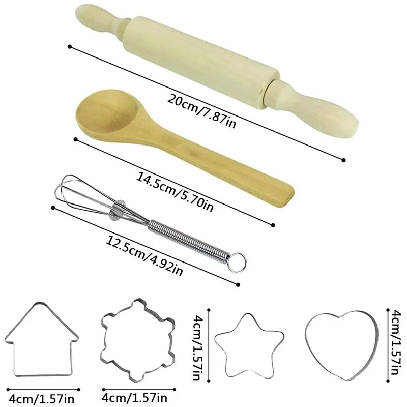 

11Pcs Kids Cooking and Baking Set Children Role Play Toy Kit Kitchen Utensils Baking Tools