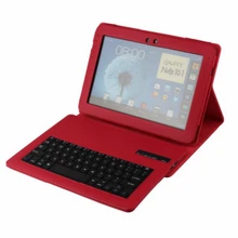 Keyboard Case for Samsung Galaxy Note 10.1(2012)GT-N8000 N8010 N8020 Wireless Bluetooth Keyboard Cover Folio Shell+Keyboard+Film