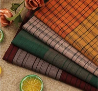 100 cotton large plaid fabric british retro fashion dress cloth diy sewing material by the meter