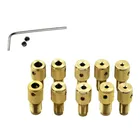 Сверло M8M7 патрон ДИ Зажим микро сверло приспособление латунный вал электродвигателя для 0,75 мм-5,0 мм Мини дрель Мультитул с