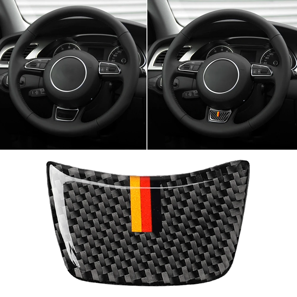 Автомобильная накладка на руль из углеродного волокна наклейки панель