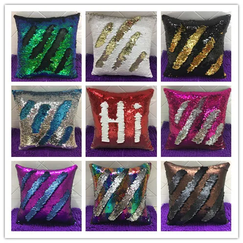 Волшебная Подушка Чехол Русалка подушка со стразами чехол меняющая цвет