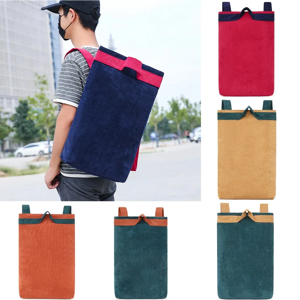 

Ladies Outdoor Simple Zipper Nylon Backpack New Personality Solid Color Backpack Fashion Travel Bag