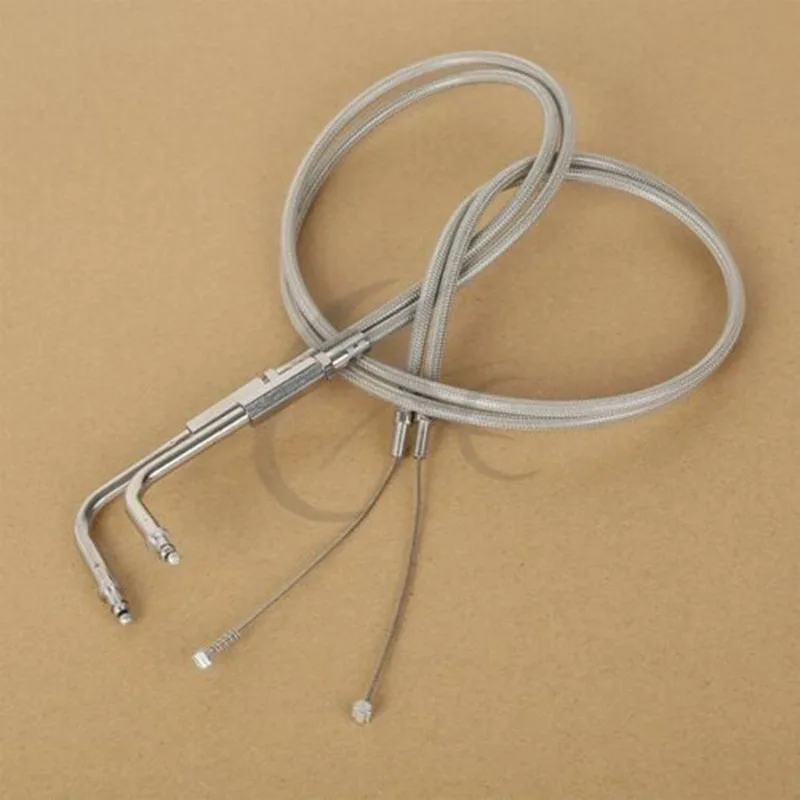 Кабель дроссельной заслонки из нержавеющей стали для мотоцикла 80/90/120/130 см Harley