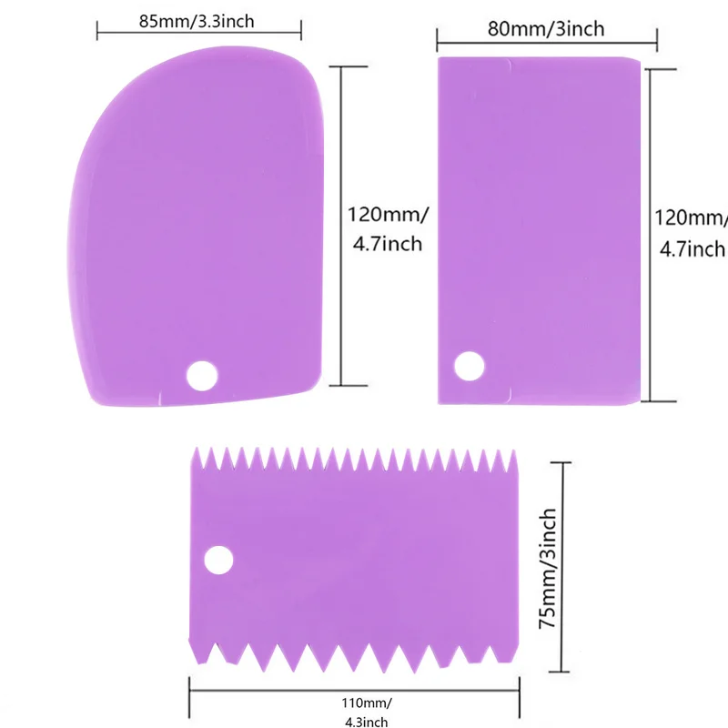 3 шт./лот тестовый торт с гладкими неровными зубьями сделай сам украшение торта