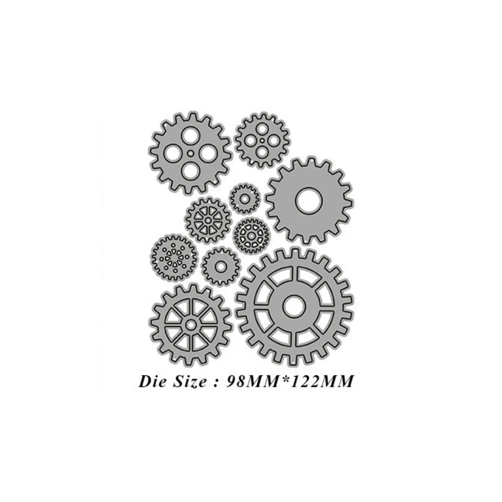 

Mechanical Gear Metal Cutting Dies Stencils Diecut for DIY Scrapbooking Album Paper Card Embossing