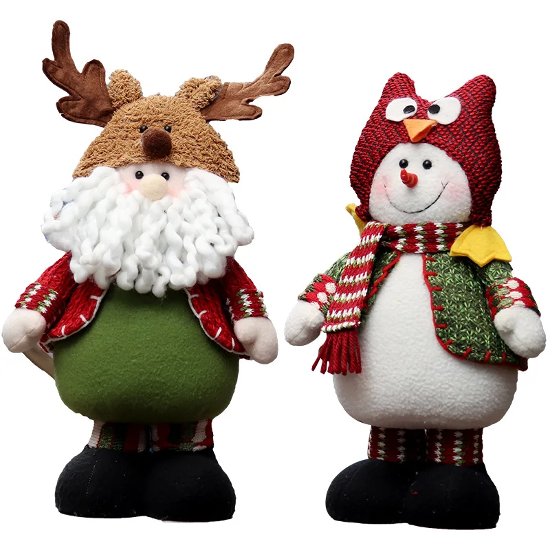 

Xmas Tree Decoration Figures Merry Christmas Desktop Decoracion for Home Xmas Decor Elk Ornament New Year Wedding Festival Natal