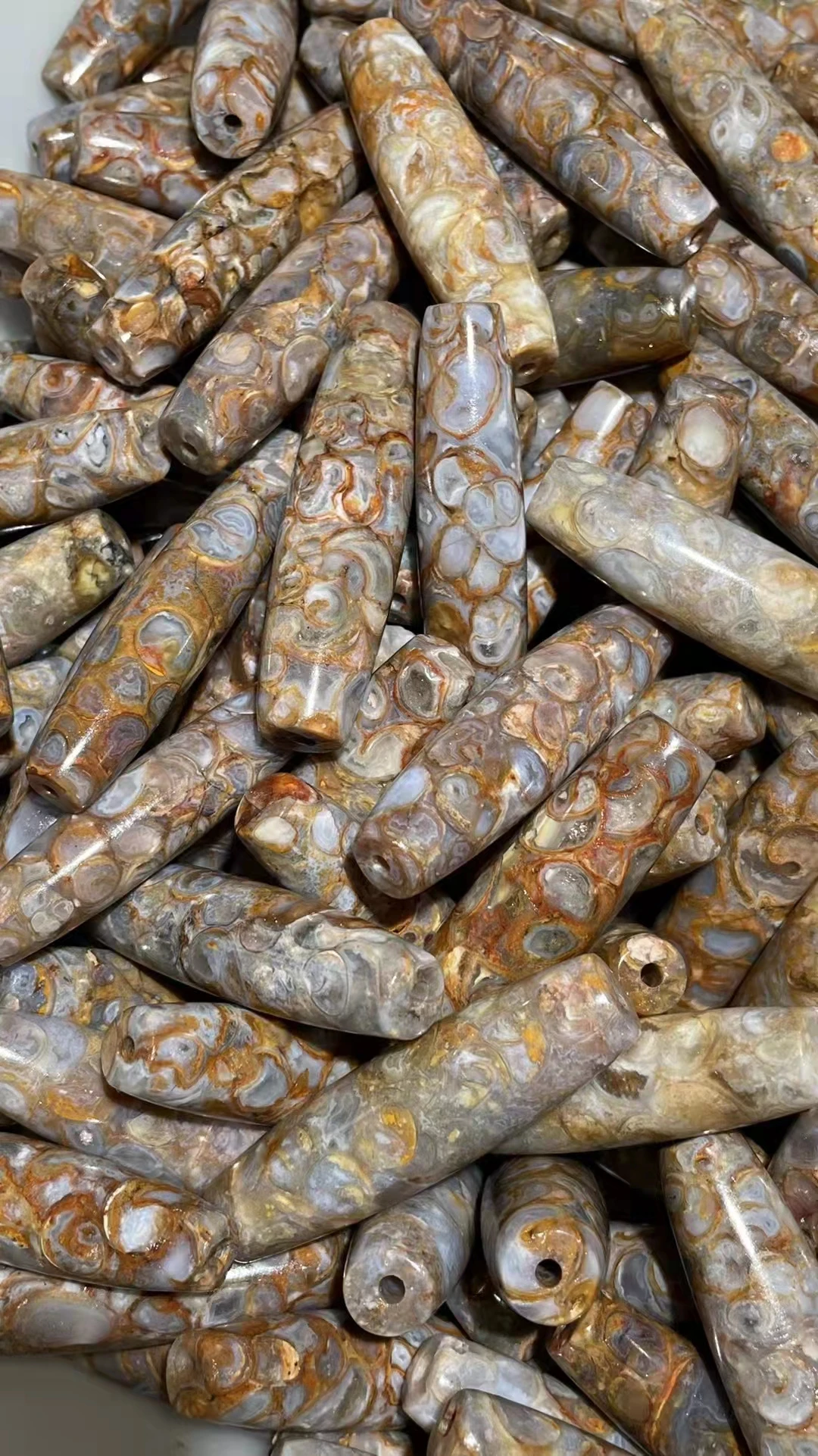 

20pcs/lot Rare and Mysterious Special Strong Power Stone 3A Grade High Quality Dzi Beads Lucky fortune evil spirits accessories