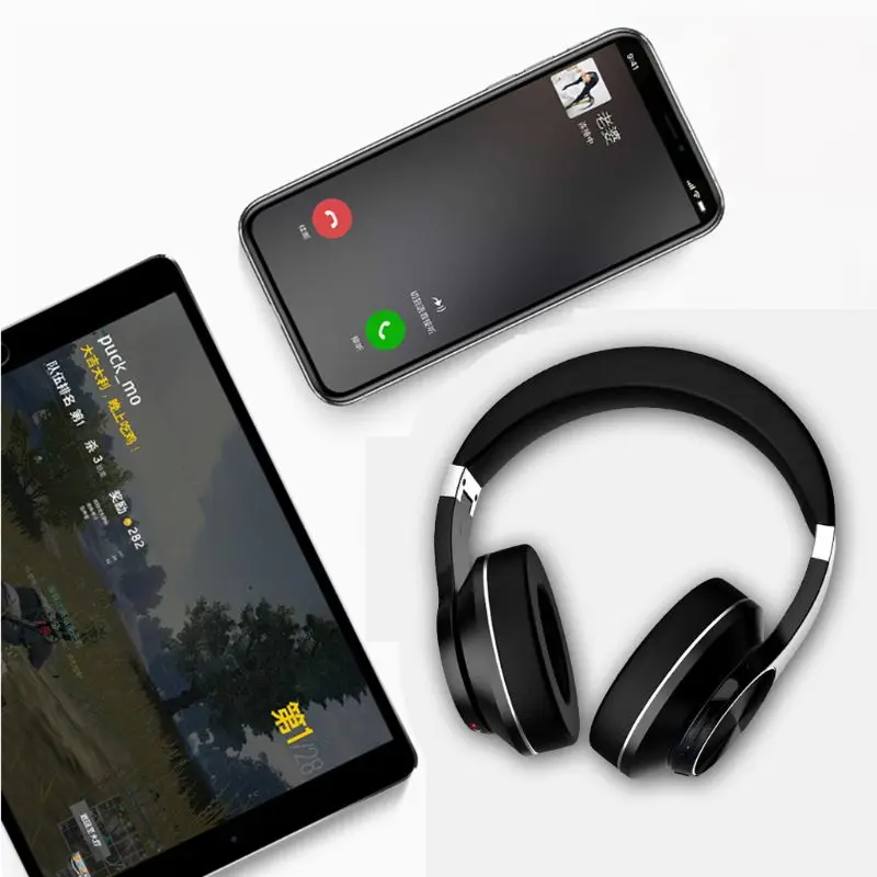 

Bluetooth 5.0 Headphones Headset with Mic 3.5mm and USB Bluetooth Audio Transmitter for PC TV Laptop Mobile Phone Tablet
