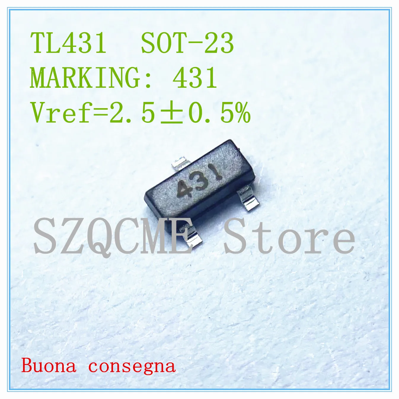 50 шт. TL431 TL431A 431 2 5 в Регулируемый точный источник для справки SOT-23 SMD регулятор