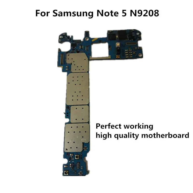Полная рабочая б/у оригинальная плата для samsung Galaxy Note 5 N9208 материнская логическая