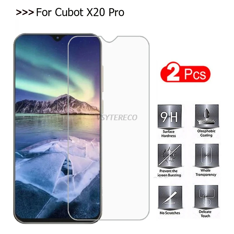 2 шт. Cubot X20 Pro закаленное стекло для Чехол Защитная пленка экрана мобильного
