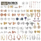 PDE ED 04, модные элегантные серьги из стерлингового серебра 925 пробы с оригинальным логотипом для женщин и девушек, ювелирные изделия в подарок, свадебные ювелирные украшения