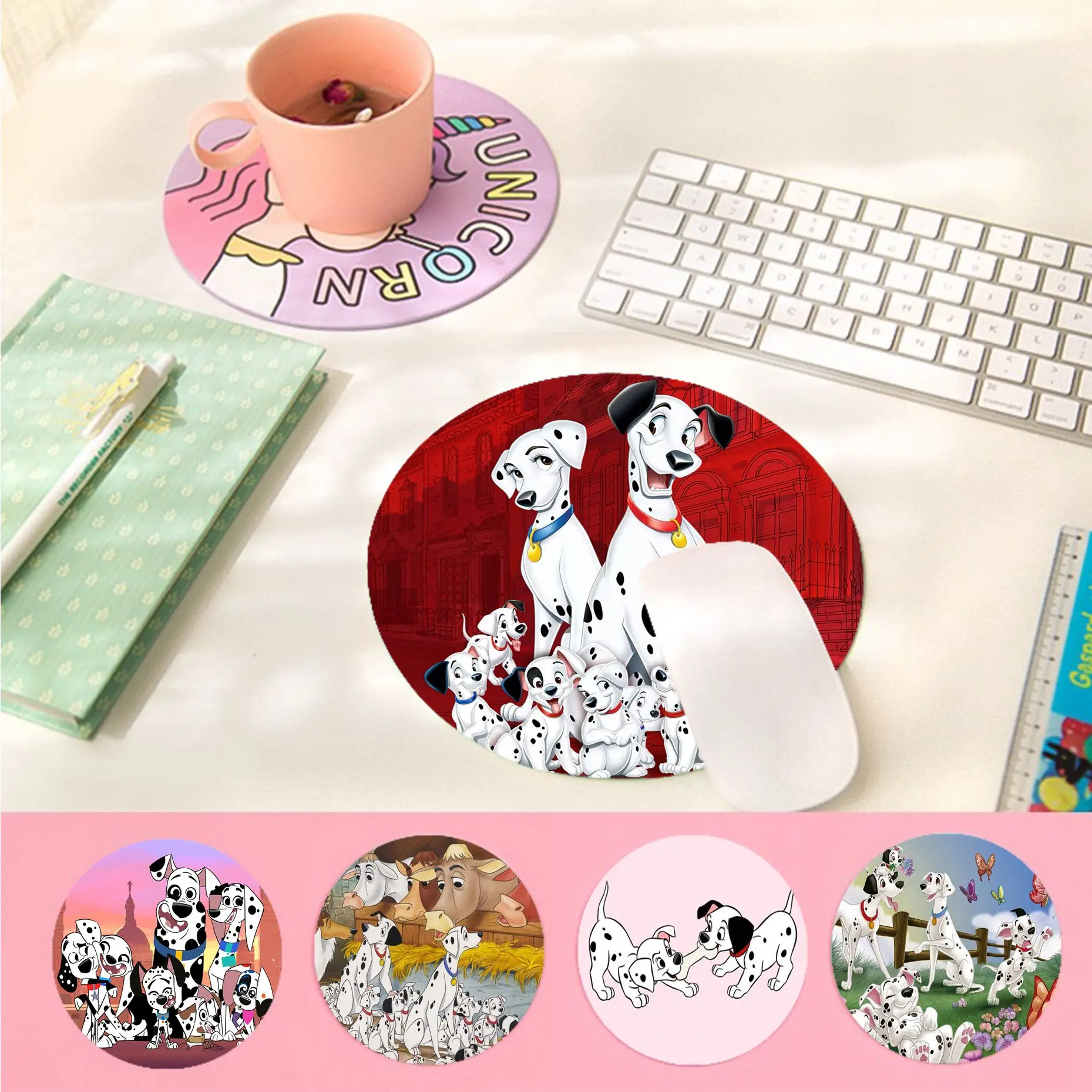 

Hot Sales Disey 101 Dalmatians Rubber Mouse Durable Desktop Mousepad gaming Mousepad Rug For PC Laptop Notebook