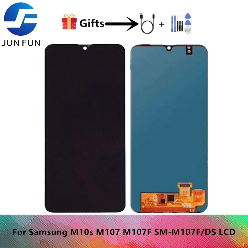 

M10S LCD For Samsung Galaxy M10s LCD M107 M107F SM-M107F/DS LCD Touch Digitizer Sensor Glass Assembly For Samsung M10S Display