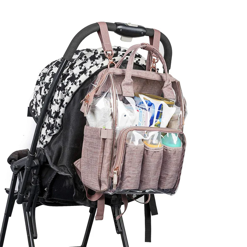 Большая модная вместительная сумка для мам и детский дорожный рюкзак