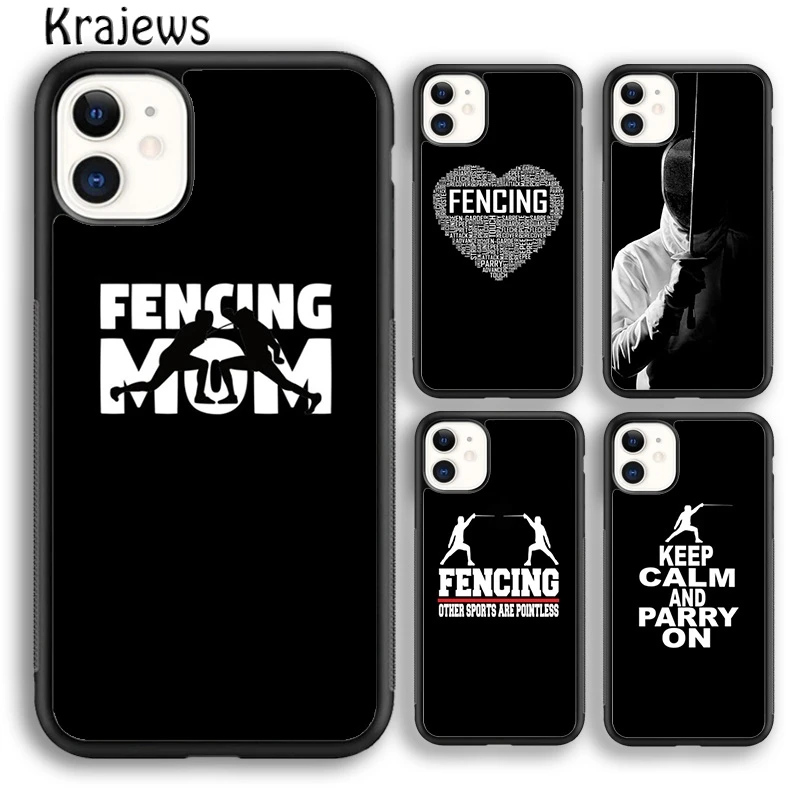 Забавный спортивный чехол для телефона с надписью Keep Calm And Parry On fence iPhone 5s SE 6s 7 8 plus X