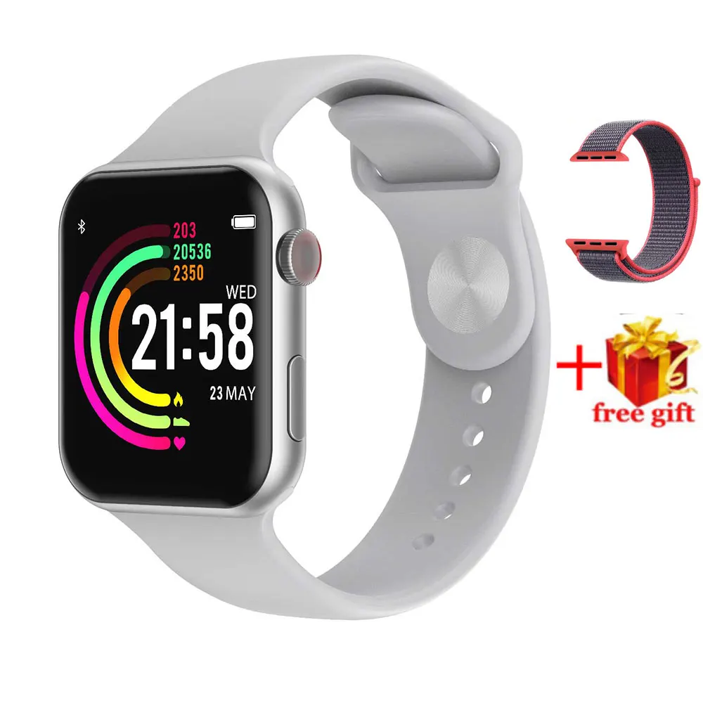 F10 Watch S Strap F10 наручные часы, музыкальные, Bluetooth, умные часы, 1,54 дюймов, спортивные, шагомер, здоровье, умные часы для Android, iPhone, xiaomi phone PK iwo 8 4 - Цвет: F10 Watch S Strap
