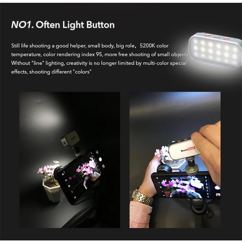 APEXEL AI Mode Flash LED 7 разноцветных вечерние светильник для дыхания мульти светодиодный