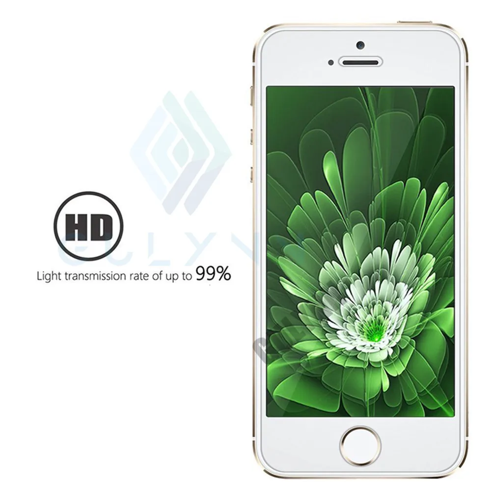 Защитное стекло на для Apple iPhone 5 5S SE HD закаленное защитное стекло 2.5D с закругленными краями для iPhone 4 4S