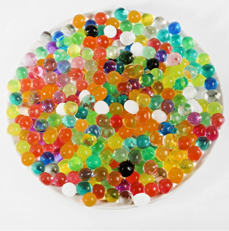 

10000 шт. большая кристальная почва грязь гидрогель жемчужный гель детская игрушка водяной растущий Водяной Шар Бусины Декор для свадьбы дома вечерние НКИ
