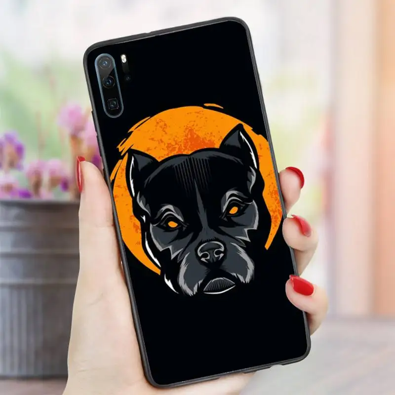 

Pitbull ferocious dog animal Phone Case For Huawei honor Mate P 10 20 30 40 i 9 8 pro x Lite smart 2019 nova 5t