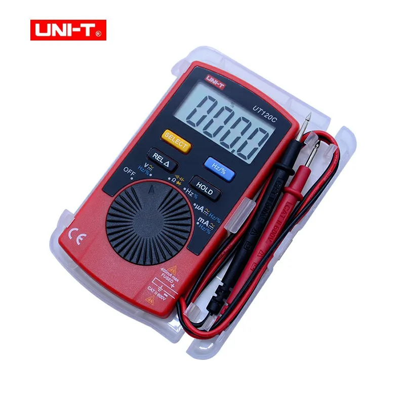 UNI-T UT120C Ultra-protable Auto Ranging Auto-off Digital Multimeter Capacitance Resistance AC/DC Current Voltage Meter Tester |