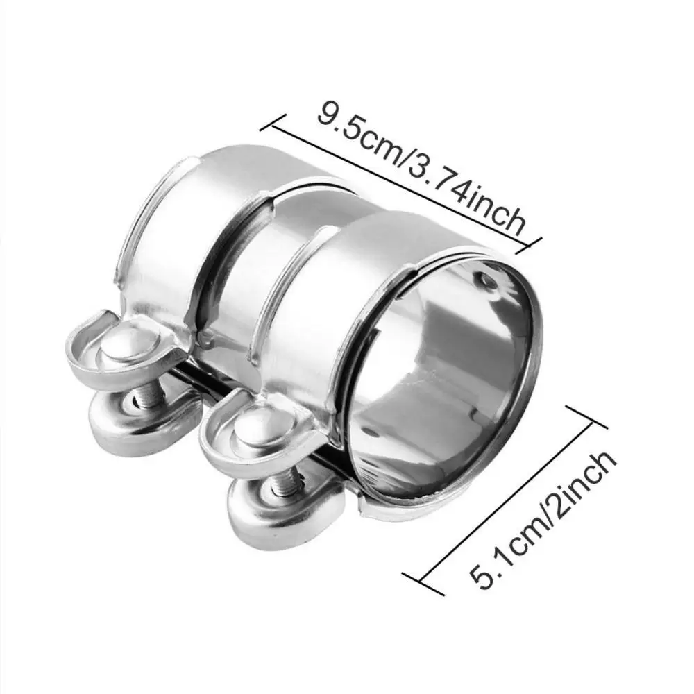 

40% Dropshipping!!Auto Car Vehicle Stainless Steel Turbo Exhaust Downpipe Muffler Pipe Tube Clamp