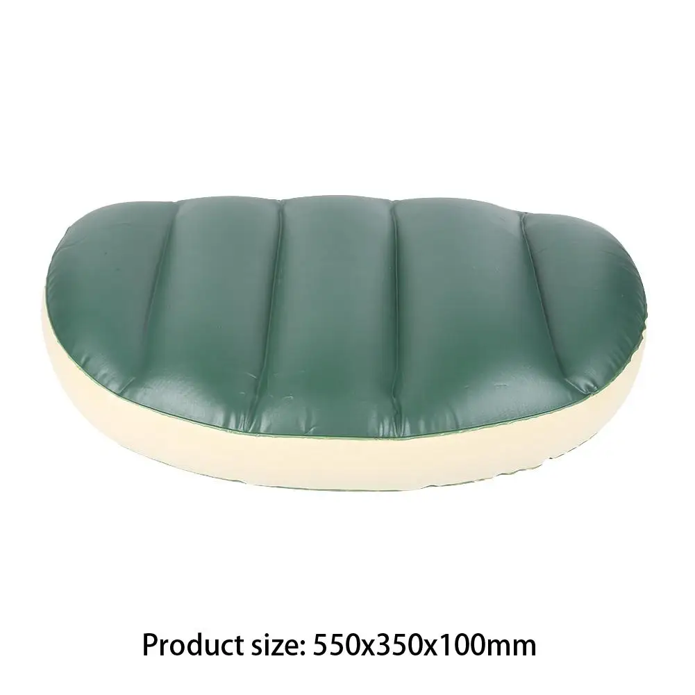 

1pc Kayak Rowing Cushion Solid and Compressive Resistance Durable Skiing Drifting PVC Inflatable Air Seat Cushion 550x350x100mm