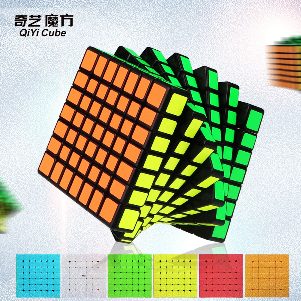 Новинка QIYI 7x7x7 QiXing S Магическая скорость QiYi куб без наклеек Профессиональный MoFangGe