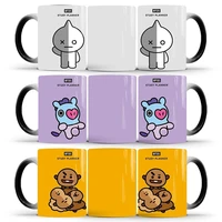 cartoon color changing mug creative ceramic thermal response temperature coffee tea office personality water cup friend gift