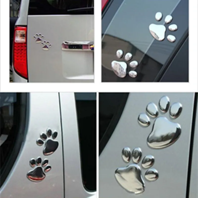Крутая наклейка на автомобиль дизайн Paw3D следы ног животных для Peugeot 307 308 207 3008 2008