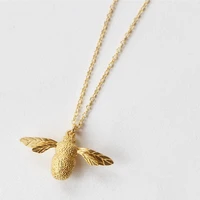 s925 sterling silver necklace with fashionable bee pendant new clavicle chain cute silver jewelry for charming women necklace