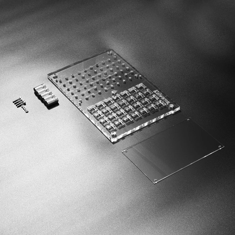 

H7JA Universal 28-Hole Lubrication Plate Switches Acrylic Lubricating Tester Board For Mechanical Keyboard DIY Upgrade Kit