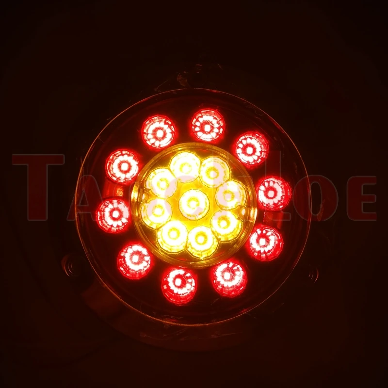 

1 Pair 12V 24V Tail Lights Truck Stop Turn Signal LED Taillights Trailer Lorry Tractor Rear Light Tail Lamp Red Amber