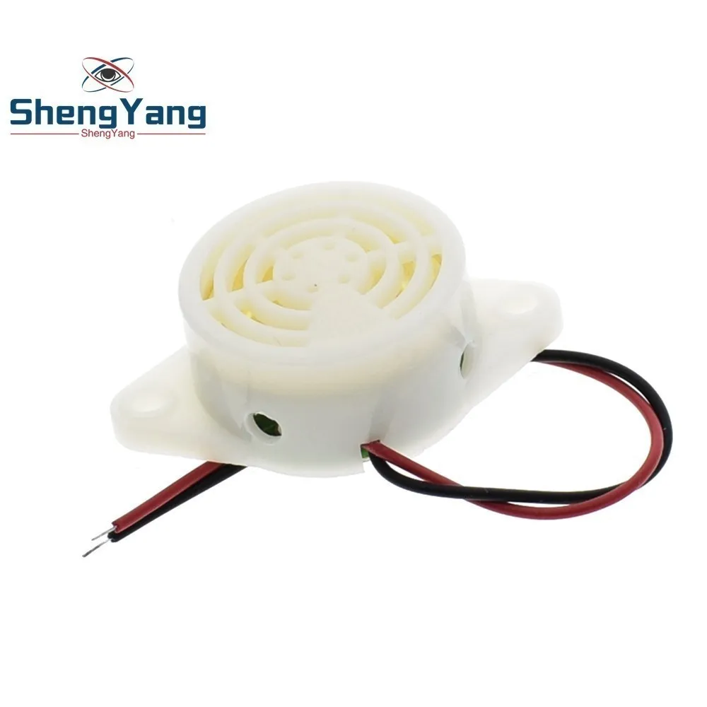 ShengYang 2 шт./лот 95 дБ Сигнализация высокой децибел 3-24 в 12 В Электронный звуковой сигнал прерывистый непрерывный звуковой сигнал для Arduino SFM-27