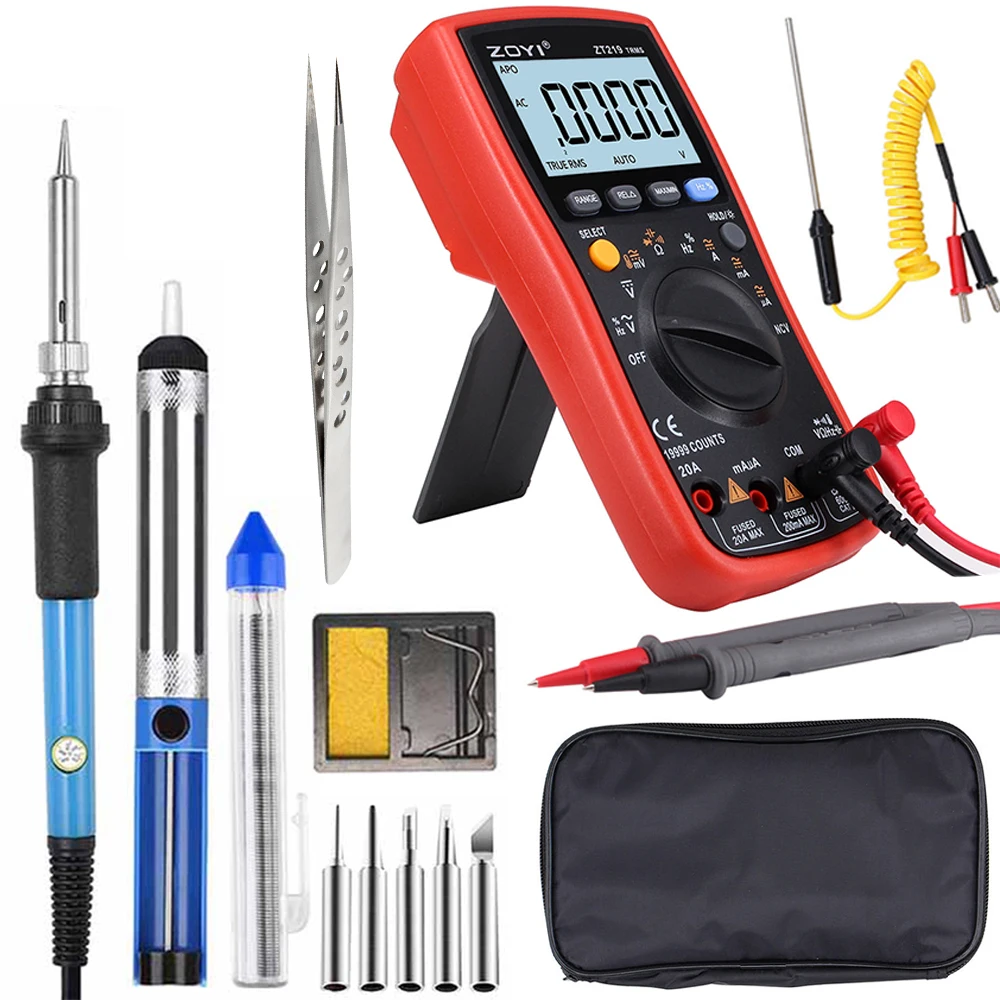 Ручной инструмент Регулируемая температура паяльник набор 110 В 220 в 60 Вт Комплект