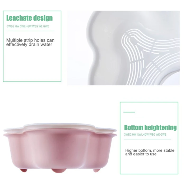 Многофункциональная двухслойная корзина для слива овощей бытовая фруктов