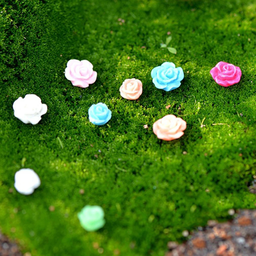 5 шт./лот красочные мини-имитация цветов сказочные садовые Миниатюрные