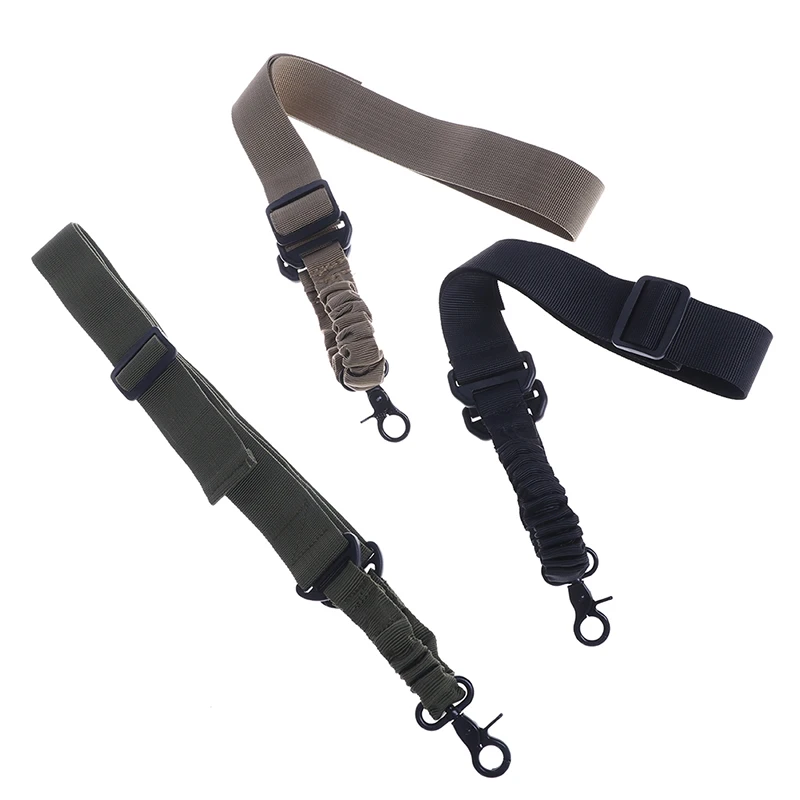 

Military Army Equipment Adjustable Tactical Gun Rifle Sling One Single Point Bungee Rifle Gun Sling Strap With Hook Safety Belt