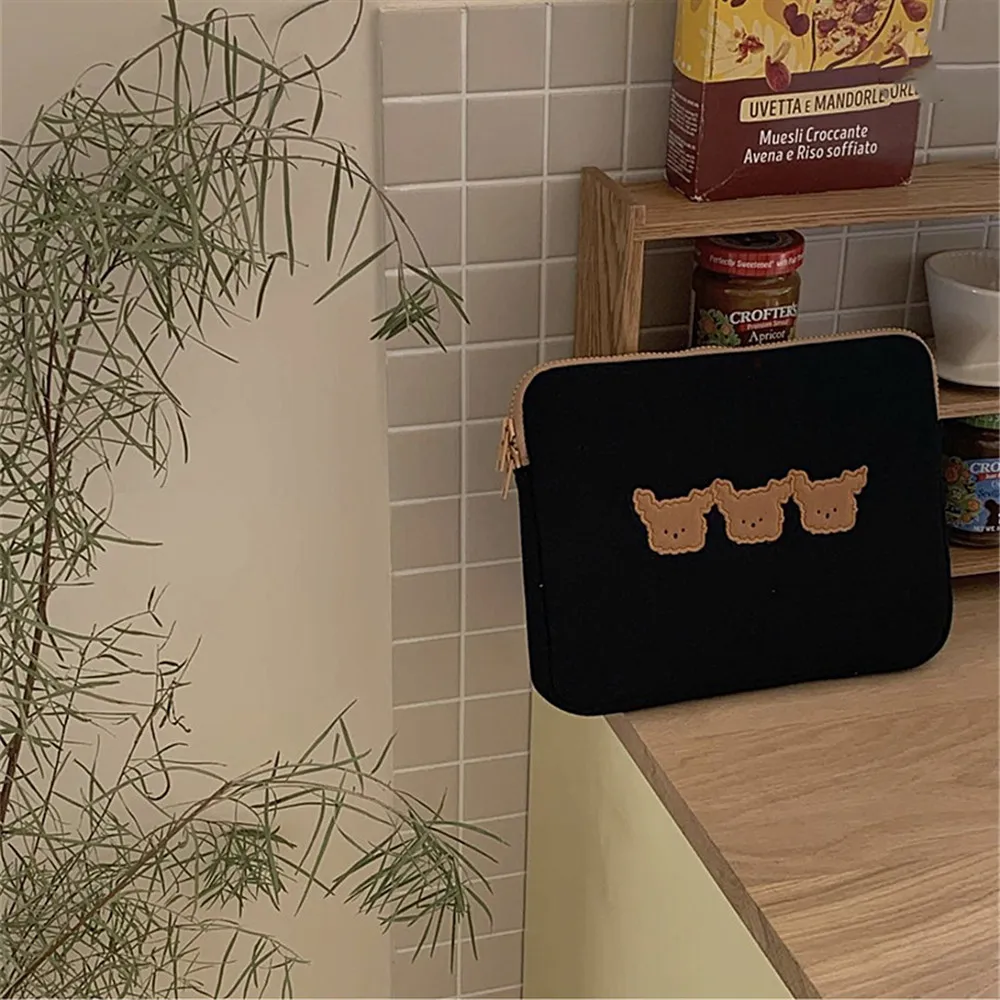 ins tablet pouch for ipad air 4 case ipad pro 9 7 10 5 11 inch liner bag korean style girls cute cartoon ipad sleeve storage bag free global shipping