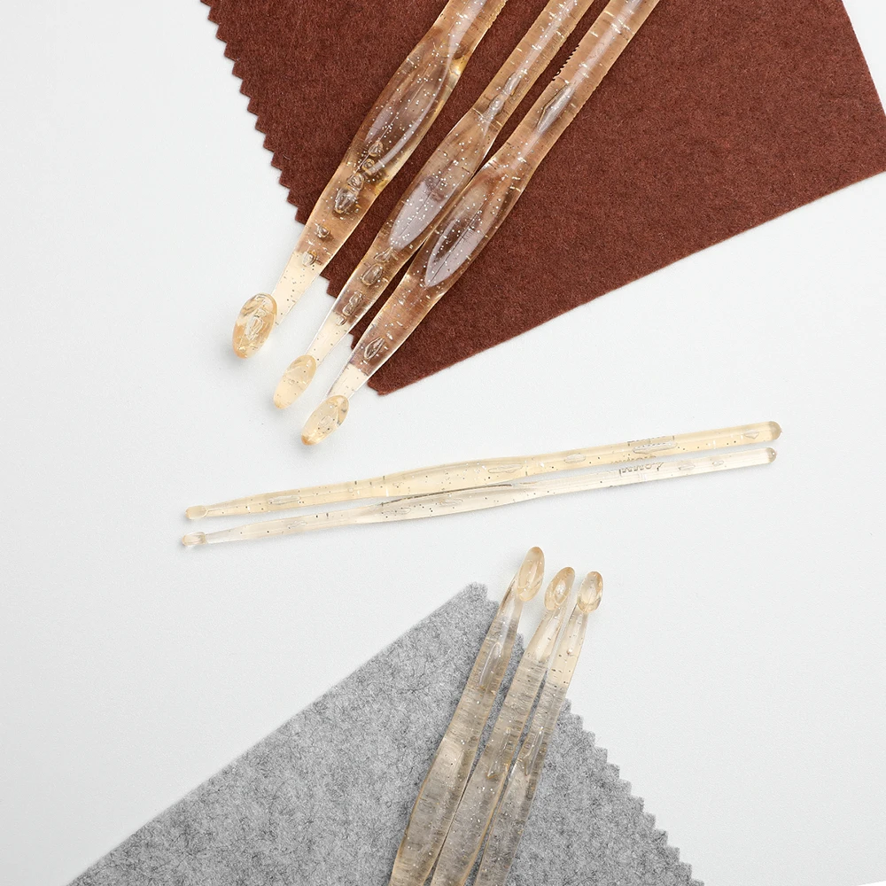 8 шт./компл. 15 см пластиковая ручка большого размера прозрачные крючки для вязания