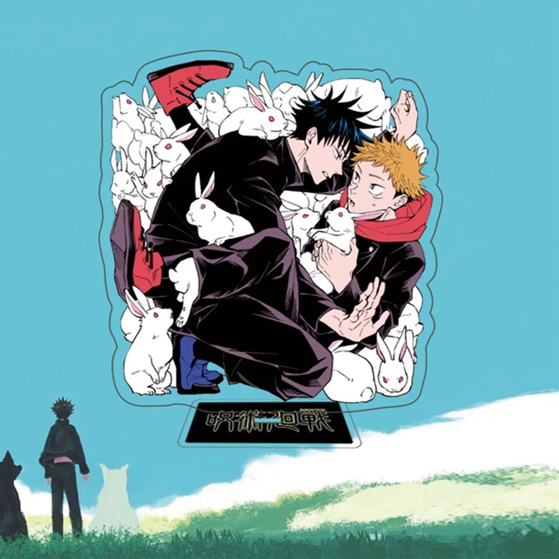 

Anime Jujutsu Kaisen Acrylic Figure Stand Model Novelty Magan Figure Double Sides Printed Plate Desk Decor Fans Collection Gift