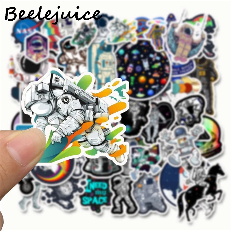 50 шт. винтажные забавные наклейки с космосом астронавтом Скрапбукинг