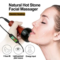 natural hot stone face massager lifting wrinkle remove promote blood circulation portable face massage relaxation skin care tool
