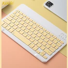 Ультратонкая русская испанская Корейская клавиатура для планшета Samsung Android для iPad 9,7 10,5 для планшета samsung Bluetooth клавиатура