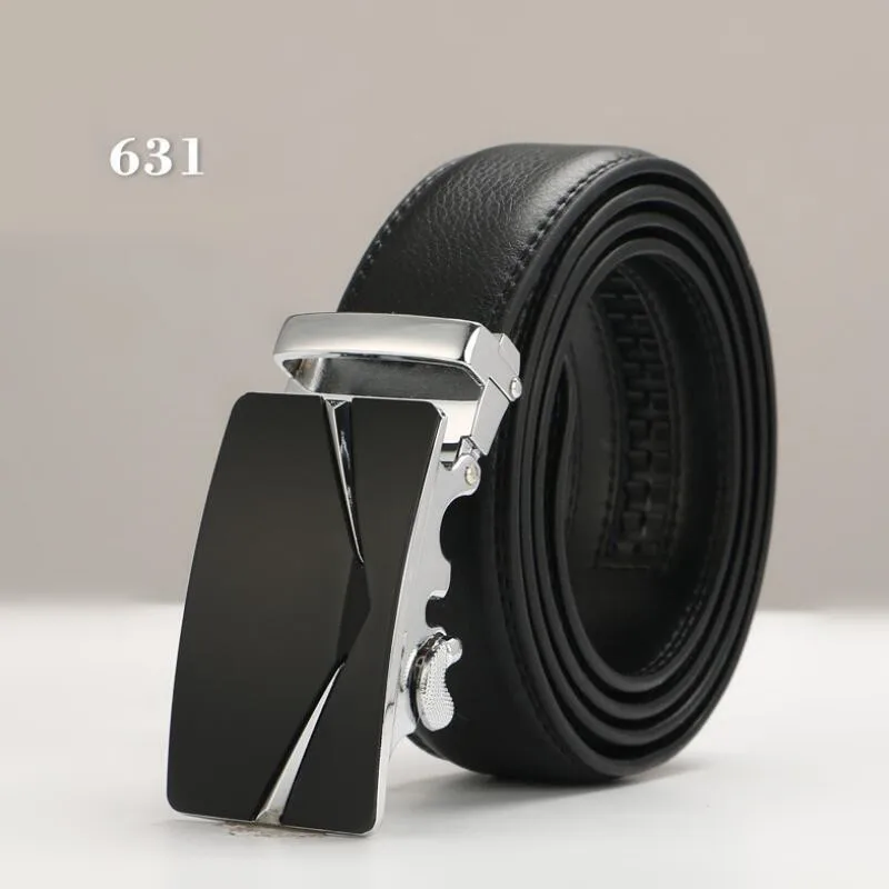 Брендовые модные ремни из натуральной кожи с автоматической пряжкой для мужчин